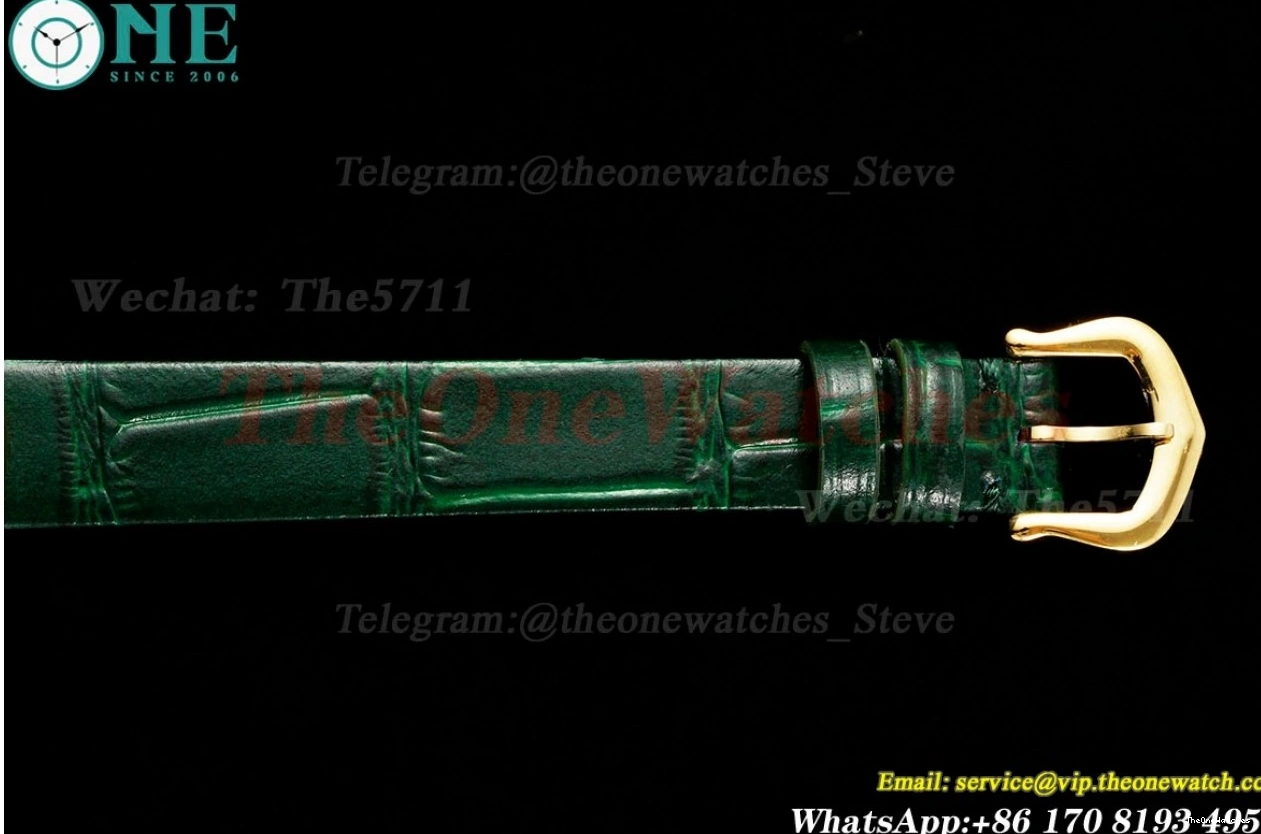 Baignoire LE Dia Ladies YG Green Dial Quartz AF 31mm White 0407